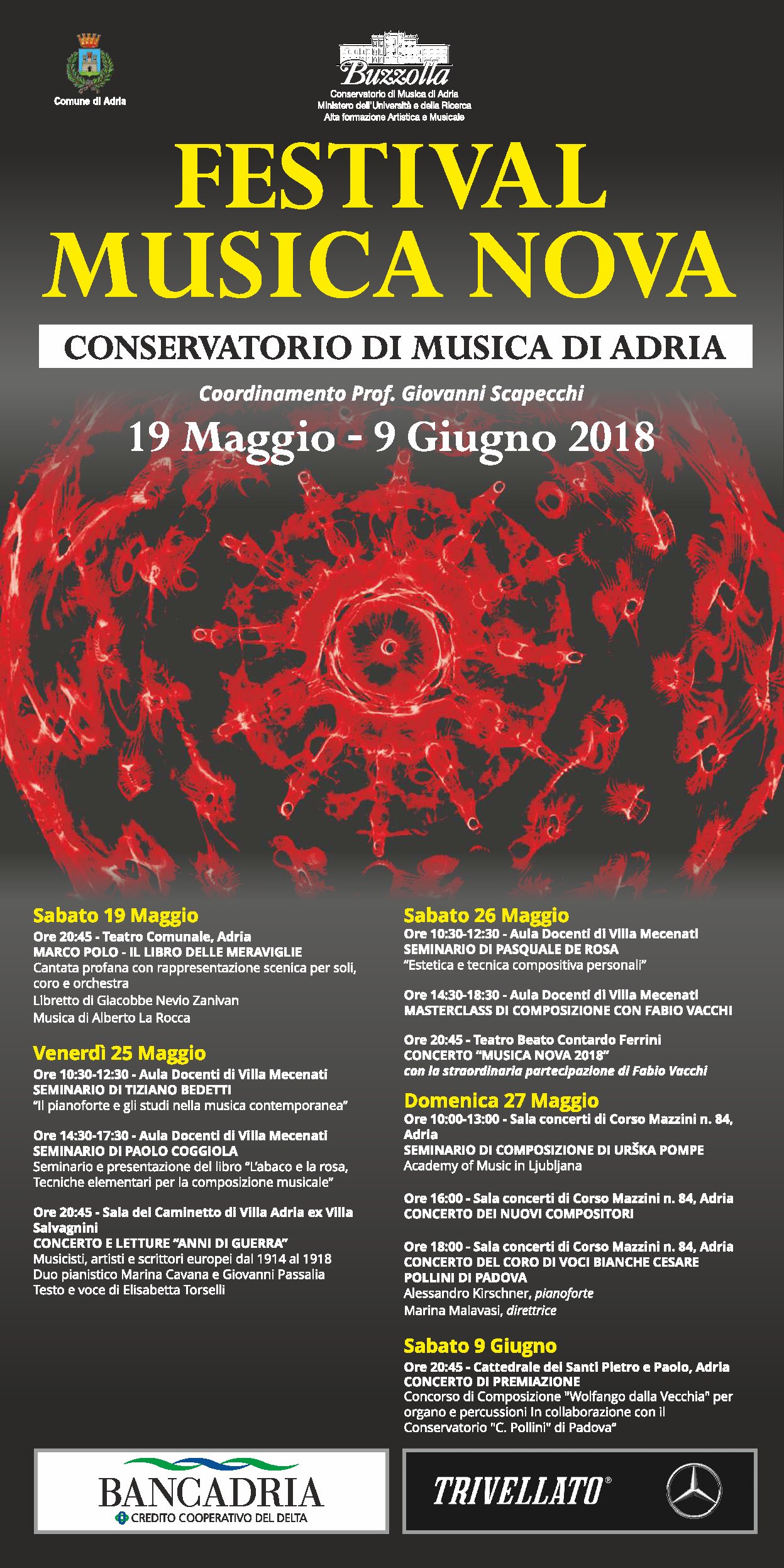 Festival Musica Nova 2018, 19 Maggio – 9 Giugno 2018,