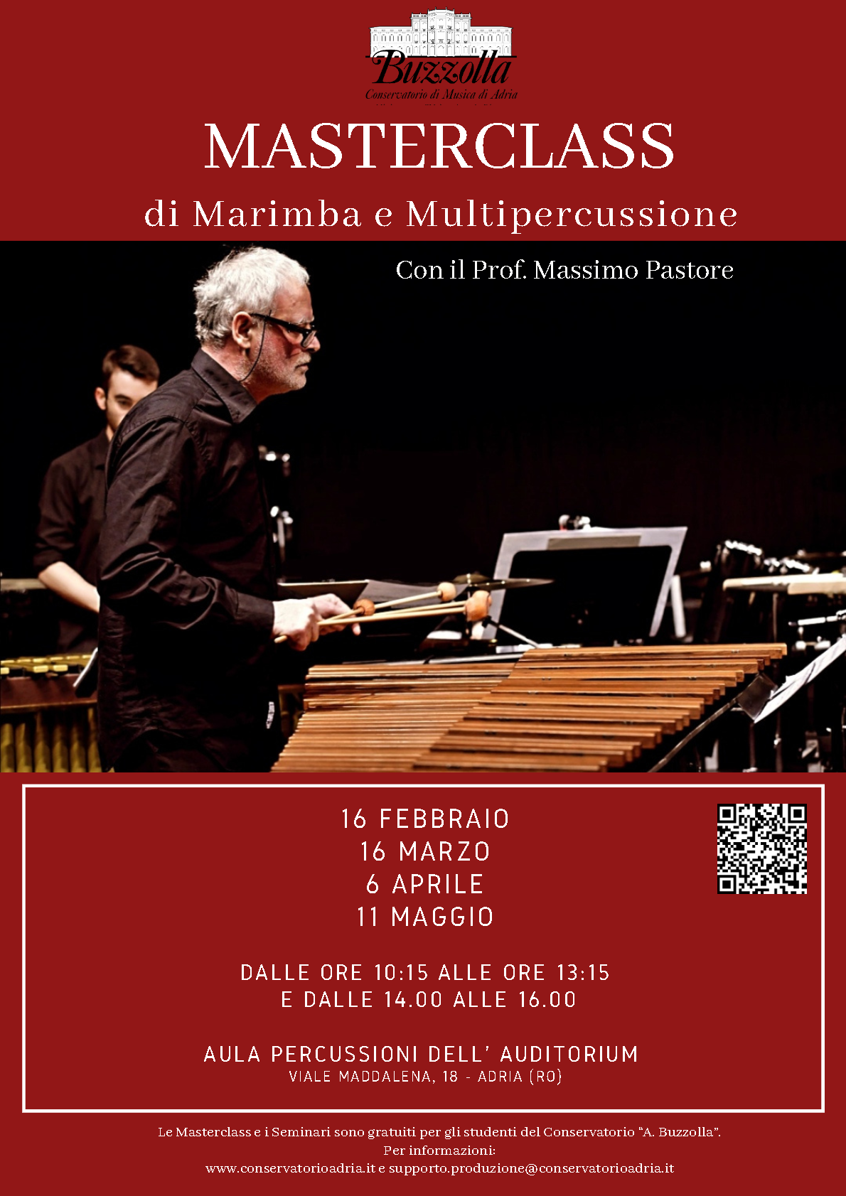 Masterclass di Marimba e Multipercussione