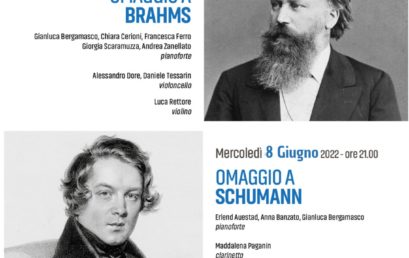 18 maggio e 8 giugno 2022 Schumann e Brahms, due romantici a confronto